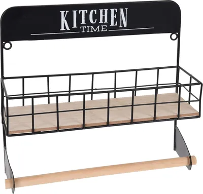 Produktbild von 1.09 Kuchynská polica s držiakom na kuchynské rolky - Kitchen Time