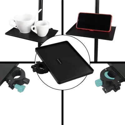 Produktbild von Verstellbare Universelle Ablage für Mikrofonständer - Ideal für Live-Streaming und Notenblätter