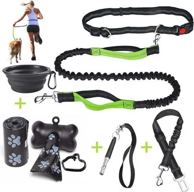 Image de Harnais pour chien réfléchissant avec ceinture ventrale réglable et coque pliable pour le canicross