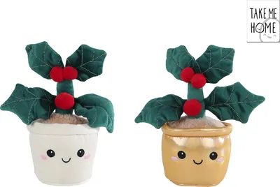 Produktbild von Van Manen's Handelsonderneming Weihnachtl. Stechpalme Plüsch , 2-f. sor