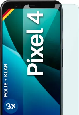 Produktbild von moex® 3x Schutzfolie kompatibel mit Google Pixel 4 - Displayschutzfolie dünn Folie, Klar