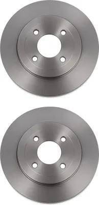 Produktbild von 2 Bremsscheiben Vorderachse voll Ø 66 mm 12,8 mm VALEO für u.a. AUSTIN MAESTRO
