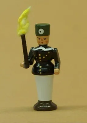 Produktbild von Holzfigur Bergmann Fackelträger Höhe 3,5cm NEU