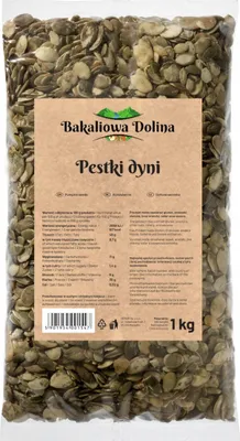 Zdjęcie produktu dla Pestki dyni 1 KG - Łuskane - Dodatek do sałatek - Do pieczenia - Do prażenia i sałatek - Idealne do chleba z pestkami dyni - Naturalne