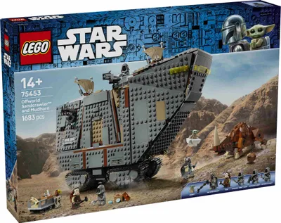 Productafbeelding van LEGO Star Wars 75453 Offworld Sandkrawler en Schlammhorn - Modelbouwset met Grogu figuur en 5 minifiguren, inclusief The Mandalorian - Ideaal als verjaardagscadeau voor tieners en jongens vanaf 14 jaar en voor filmfans