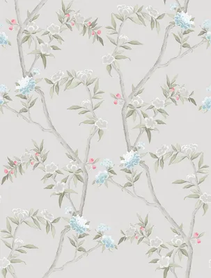 Produktbild von Sanders & Sanders Tapete Blumen Grau 53 cm x 10 m