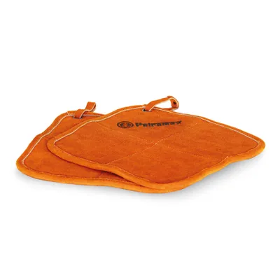 Produktbild von Petromax Aramid Pro 300 Topflappen, rechteckig (2 Stk.), Topfhalter, Kupfer, Aramid, Leder, 255 mm, 255 mm, 13 mm