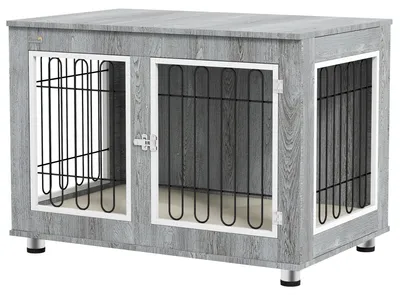 Immagine prodotto di Gabbia per cani PawHut, cuccia per cani di taglia media, trasportino con cuscino