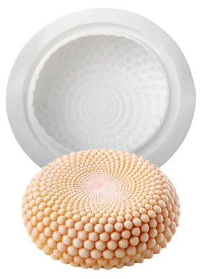 Siliconen Backform, rund, 19,1 cm, antihaftbeschichtet, weiß