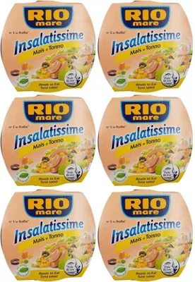 Produktbild von 6x Rio Mare Tonno Insalatissime Delizia Mais e Tonno Mais und Thunfisch 160g