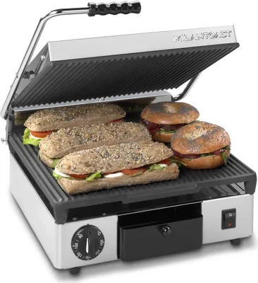Produktbild von MILANTOAST-Quadratische gerippte Gusseisenplatte 220-240 V 2,9 kW