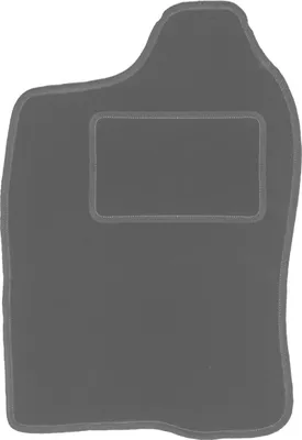 Produktbild von Fahrerfußmatte Velours graphit passend für Suzuki Jimny (1998-2007, SUV) – mit Befestigungen – passgenau