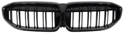 Imagen del producto de Rejilla delantera tipo "riñón" con luces LED para BMW Serie 3 G20 G21, modelos 2019-2022, diseño deportivo, color , con iluminación.
