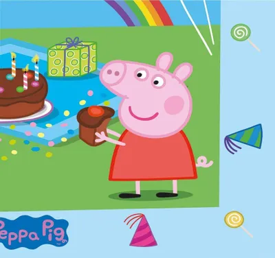 Produktbild von 20 Servietten Peppa Pig 33x33cm 3-lagig
