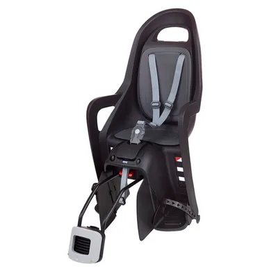 Immagine prodotto di POLISPORT Groovy RS+ Seggiolino posteriore per bambini per montaggio su telaio - Nero/Grigio scuro