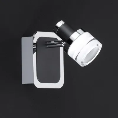 Produktbild von LED Wandleuchte, schwarz, Spot beweglich, H 13 cm