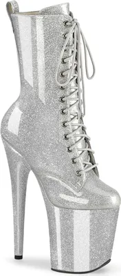 Produktbild von FLAMINGO-1040GP Damen Booties von Pleaser, Silber , EU 37, US 7