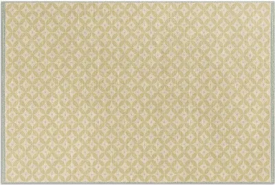 Produktbild von Orientalisches Muster Stoffimitat – Vinylteppich – 150x225 cm – Outdoor Teppich – Terrasse – Wetterfest – Modern