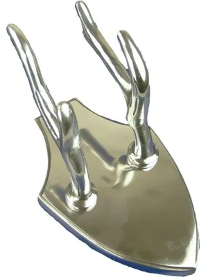 Produktbild von Kleiderhaken Hirschgeweih ca. 14 x 13 x 22 cm Aluminium silber poliert