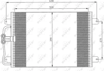 Obrázok produktu pre Kondenzátor, klimatizačný systém NRF 35832