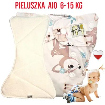Image de SARENKI NappiMe : Couche lavable tout-en-un avec pochette en bambou