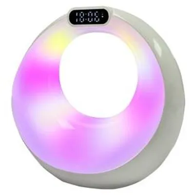 Obrázok produktu pre Bezdrôtový reproduktor s Bluetooth, 19 predvolieb, nočný budík, prehrávač s Bluetooth, LED osvetlenie