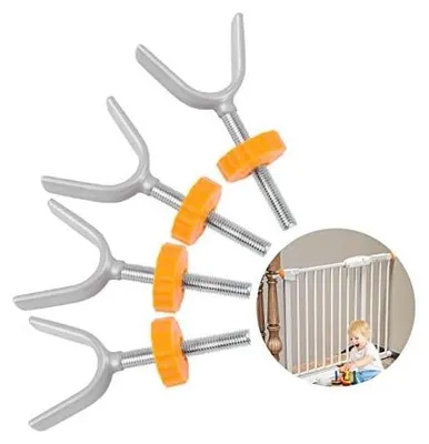 Produktbild von Druckschrauben Kindergitter, 4Pcs Y-Spindel Druckschrauben M10 Treppenschutzgitter Schrauben Ersatzschraube Treppengitter Druckschrauben Babygitter Schrauben Kit