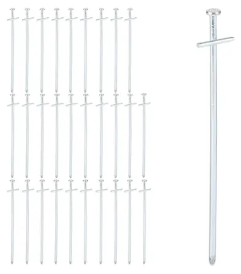 Zdjęcie produktu dla Śledź namiotowy - Stal nierdzewna - 23 cm - 30 sztuk - Srebrny