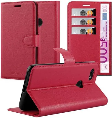 Obrázek produktu pro Cadorabo Case for Google PIXEL 3 Protective Case in Red Pouzdro na mobilní telefon s magnetickým zavíráním