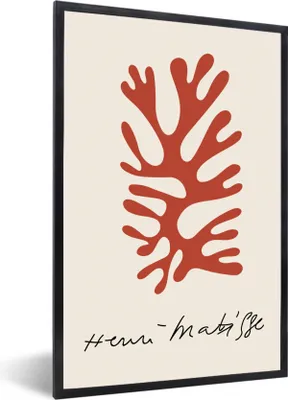 Produktbild von MuchoWow® Gerahmtes Poster Matisse - Alte Meister - Abstrakt - Kunstwerk 40x60 cm - Poster mit Schwarzem Bilderrahmen Wandposter Rahmen Foto Bilder - Papierdruck - Wandbilder