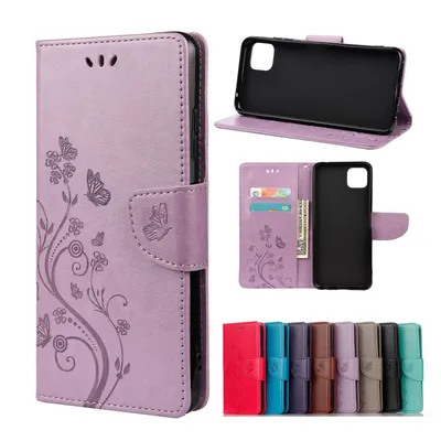 Immagine prodotto di Custodia König Design compatibile con Samsung Galaxy A22 5G, realizzata in ecopelle, di colore viola
