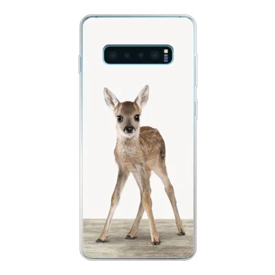 Produktbild von MuchoWow® Handyhülle Schutzhülle Hülle für Samsung Galaxy S10 Lite Hirsche - Baby-Hirsche - Tiere - Mädchen - Jungen - Kinder Silikon Softcase Handy Hülle - Schutz