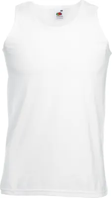 Produktbild von Fruit Of The Loom Athletic Tank Top für Männer BC341 (4XL) (Weiß)