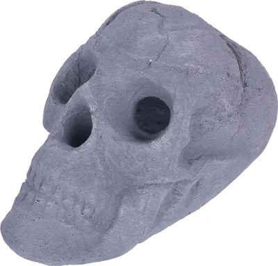 Produktbild von Keramischer menschlicher Totenkopf-Lagerfeuerscheit, wiederverwendbar, feuerfest, Lagerfeuergrube, Totenkopf-Gasscheit für Lagerfeuer, Kamin, Halloween-Dekor