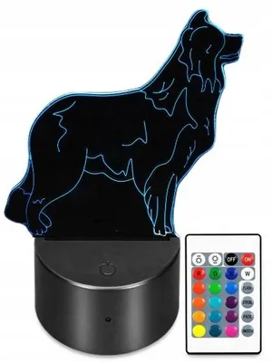 Produktbild von moXomi LED Lampe Border Collie BC PUPIL 3D mit PILOT