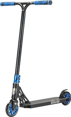 Produktbild von STAR SCOOTER Freestyle Aluminium Jump Stunt Scooter ab 7 - 8 Jahre | 120mm Professional Trick Roller | Schwarz Blau