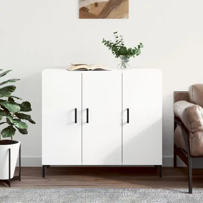 Produktbild von Sideboard Weiß 90x34x80 cm Holzwerkstoff