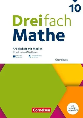 Immagine prodotto di Dreifach Mathe 10. Schuljahr - Grundkurs - Nordrhein-Westfalen - Ausgabe 2022 - Arbeitsheft mit Medien und Lösungen