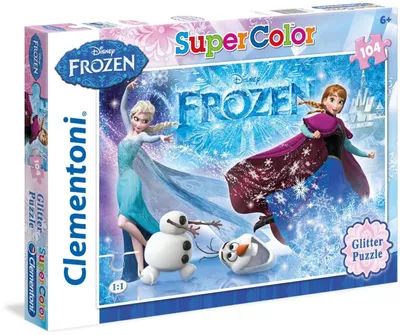 Zdjęcie produktu dla Clementoni 29712 Puzzle 104 El. Frozen, Brokat
