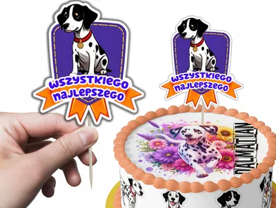 Produktbild von Tortenstecker Kuchendeko Geburtstag - Hund Rasse Dalmatyńczyk