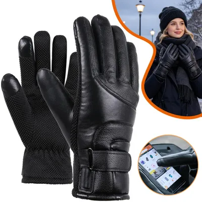 Produktbild von Beheizte Handschuhe für Herren Damen, Touchscreen für Fahren, Skifahren, Camping, Wandern