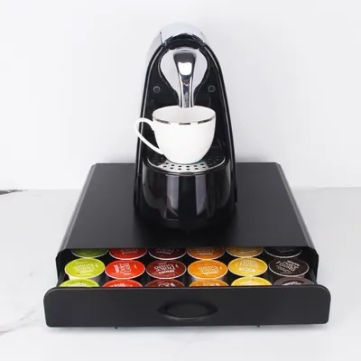 Produktbild von Kapselhalter - Kaffeekapselhalter - Kapazität 36 Kapseln - Kaffeepadhalter, Aufbewahrungsschubladen.
