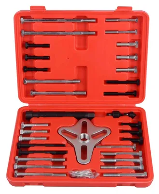 Image de Kit de 46 pièces pour extracteur d'équilibreur de vilebrequin – Ensemble d'outils pour le démontage de volants moteur et d'engrenages
