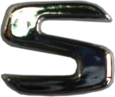Produktbild von Hermann Schütz 3D-Relief-Chrome-Buchstabe S 25x35mm