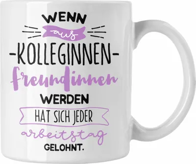 Produktbild von Trendation - Kollegin Tasse Geschenk Arbeitskollegin Freunde Beste Kollegin Geschenkidee (Weiß)