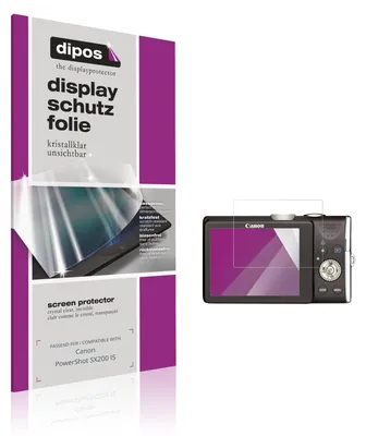 Produktbild von 4x Schutzfolie für Canon PowerShot SX200 IS klar Displayschutzfolie Folie Display Schutz dipos