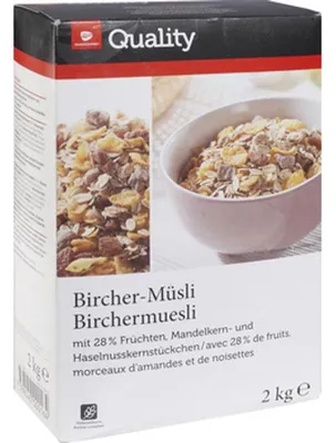 Zdjęcie produktu dla Musli pełnoziarniste Bircher TGQ 2 kg