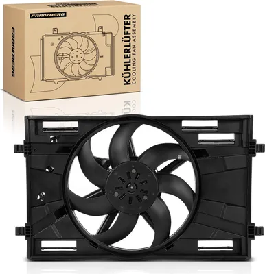 Immagine prodotto di Frankberg 1x radiatore motore ventola singola con telaio ventola radiatore VW Golf Passat Audi A3 Skoda Octavia Seat