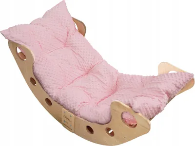 Immagine prodotto di Skyline arco di legno per arrampicata triangolo di arrampicata per bambini arco di legno per bambini Montessori laccato pieghevole, mod.B, 100x50x43cm, Rosa