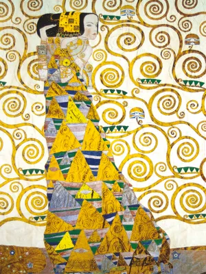 Produktbild von Gustav Klimt Kunstdruck Bild - Die Erwartung, 1905-1909 (Detail) (80 x 60 cm)